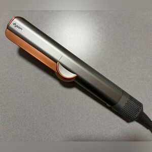 Dyson Air straight Styling Tool in Metallic Gray and Vibrant Orange